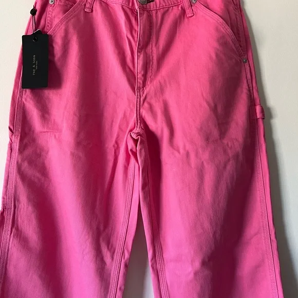 rag & bone New York - Sid Carpenter Jeans (bright pink), size 28 - Picture 3 of 6